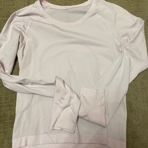 Lululemon Pink Swiftly Waist Length Long Sleeve Size 6